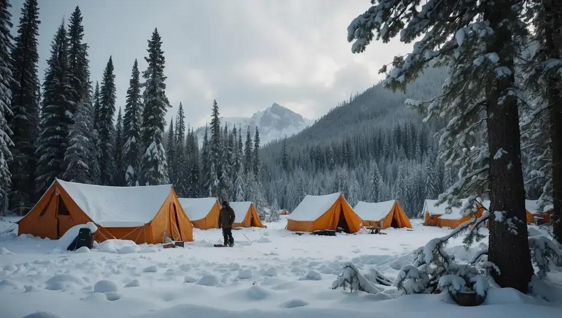 Fronteiras Congeladas: Acampamento de Inverno na Natureza Canadense
