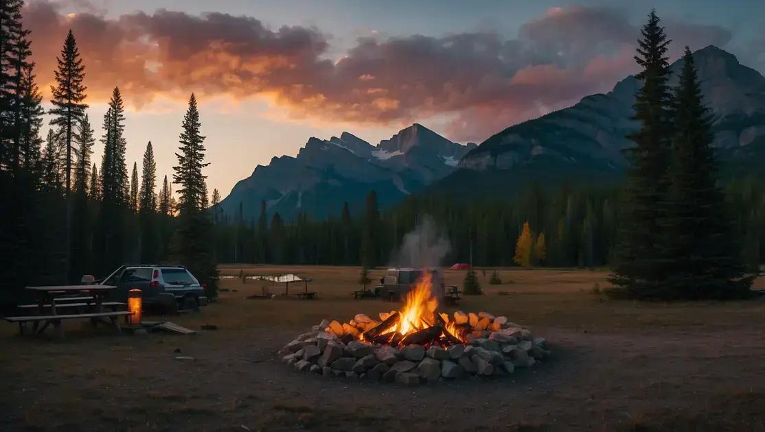 Camping no Parque Nacional de Banff: Guia para Iniciantes