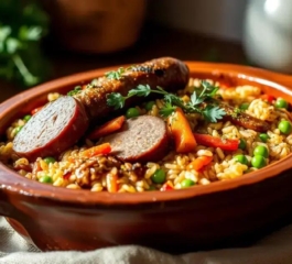 Arroz com Linguiça na Panela Só: Simples, Barato e Muito Saboroso!