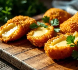Bolinho de Batata Recheado: Crocância por Fora, Sabor Surpreendente por Dentro