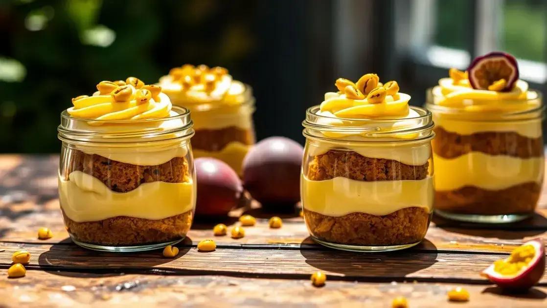 Bolo de pote de maracujá