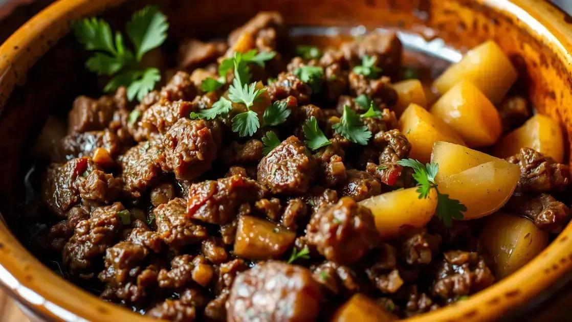 carne moída com batata