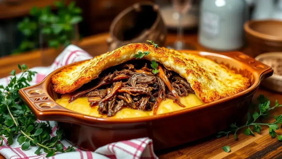 Escondidinho de carne seca