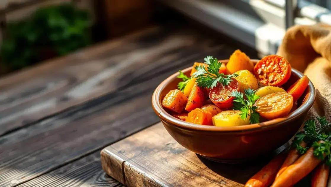 receita saudável com batata e cenoura