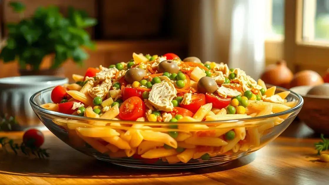 salada de macarrão