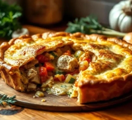 Torta Cremosa de Frango com Massa de Liquidificador – Pronta em 30 Minutos