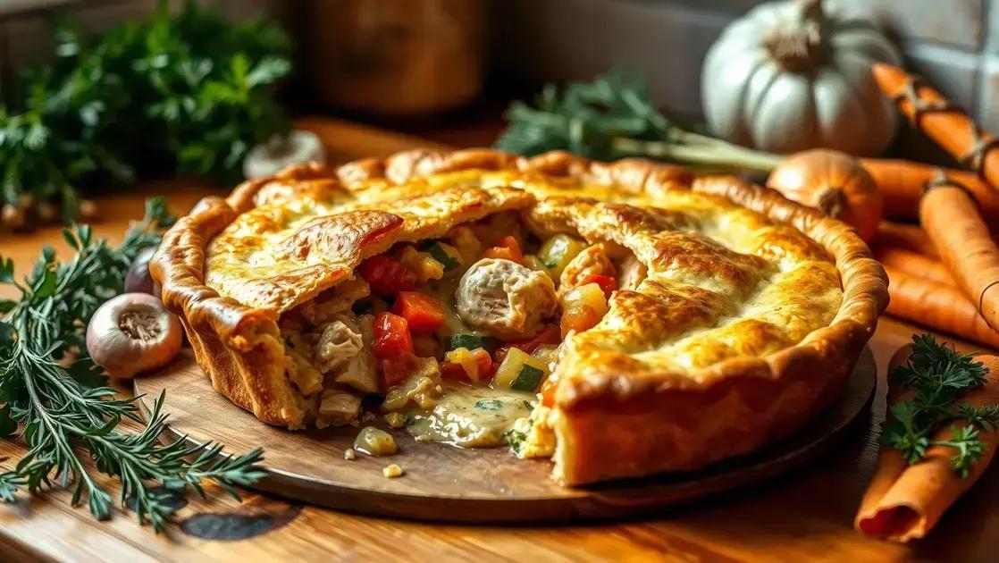 Torta de frango cremosa