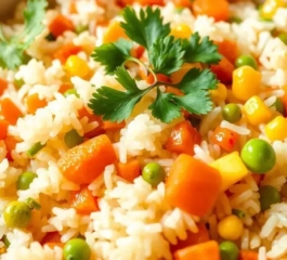 Arroz à grega: receita simples, colorida e nutritiva pra acompanhar seu almoço leve