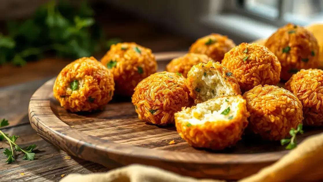 Bolinho de arroz na air fryer