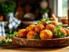 Bolinho de Batata com Bacon e Queijo: Crocância Suprema e Recheio Cremoso Irresistível