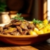 Carne com mandioca na manteiga de alho: maciez e sabor para surpreender no almoço