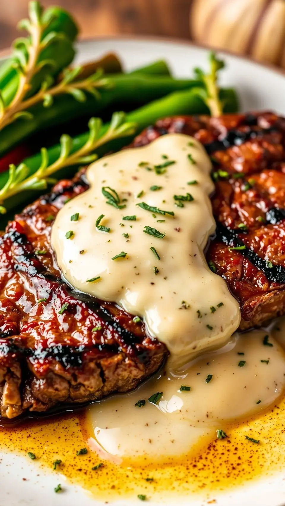 Você Nunca Acreditaria Como É Fácil Fazer Bife com Molho de Creme de Alho!