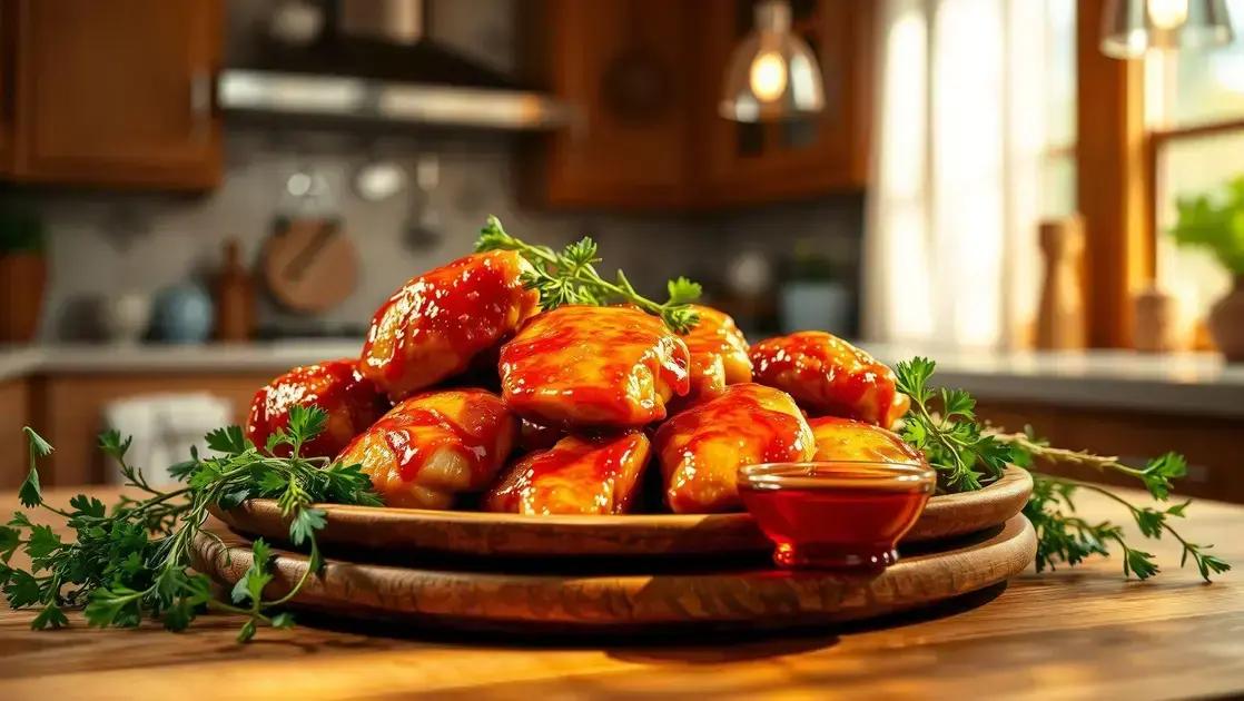 Frango ao molho de mel na air fryer