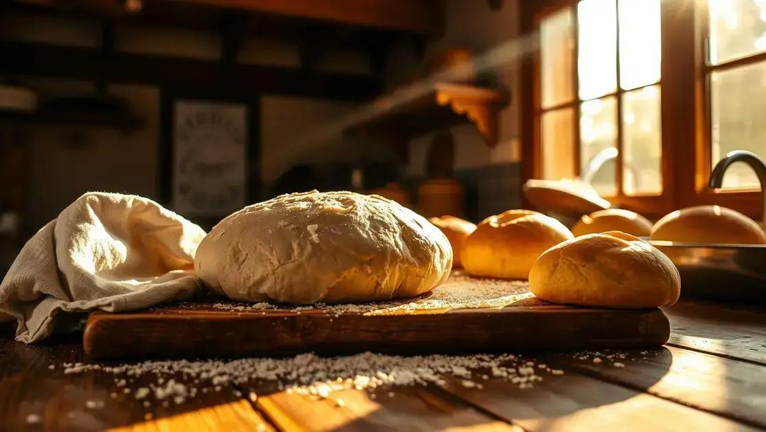 massa para pão caseiro