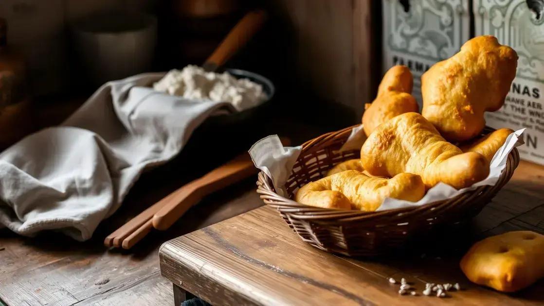 massinha frita com farinha e água