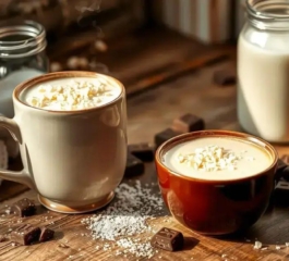 Ninho Quente Cremoso: Bebida Aconchegante com Leite Ninho e Chocolate Branco