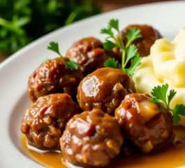 Almôndegas com Purê de Batata Cremoso: Uma Refeição Completa que Derrete na Boca