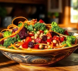 Salada de Casca de Legumes Assada: Saudável, Sustentável e Muito Saborosa