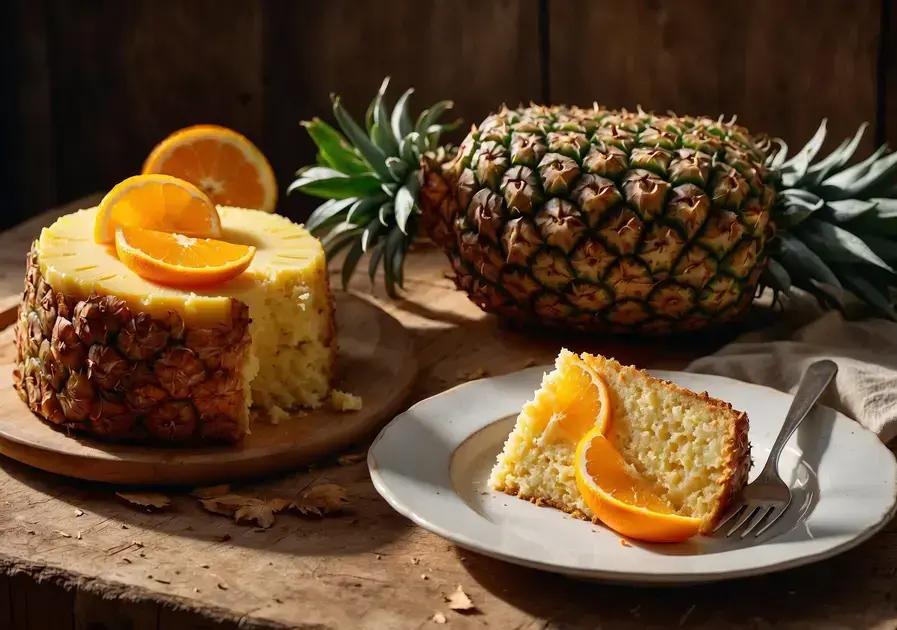 Torta de Abacaxi com Laranja