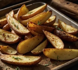 Como Fazer Batatas Rústicas Crocantes no Forno (Receita Simples, Saudável e Cheia de Sabor)