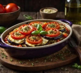 Berinjela Assada com Tomate e Queijo: Receita Low Carb, Saudável e Deliciosa para o Dia a Dia