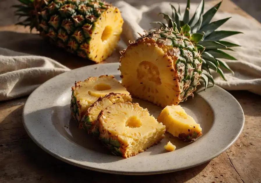 Bolo de abacaxi saudável