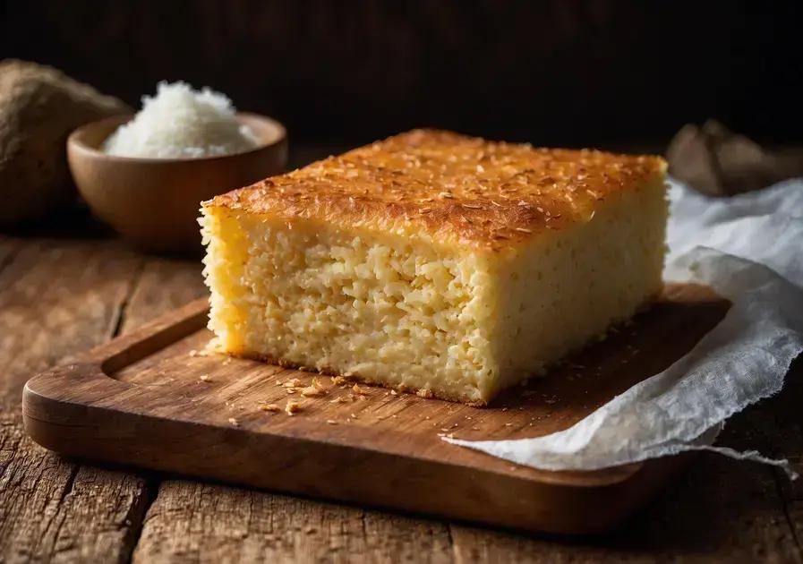 Bolo de aipim de liquidificador