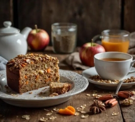 Bolo de Aveia, Maçã e Cenoura: Receita Saudável, Saborosa e Fácil de Fazer em Casa