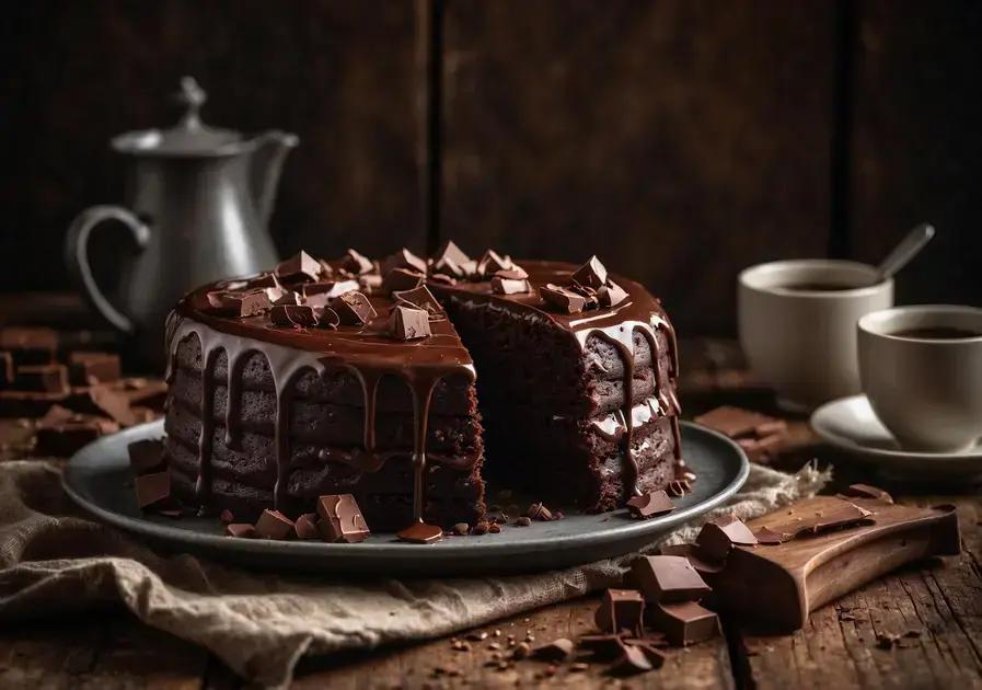bolo de chocolate fofinho com cobertura