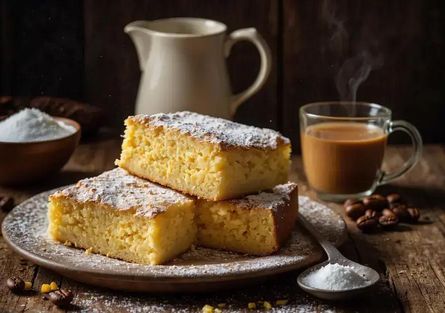 bolo de maizena com fubá