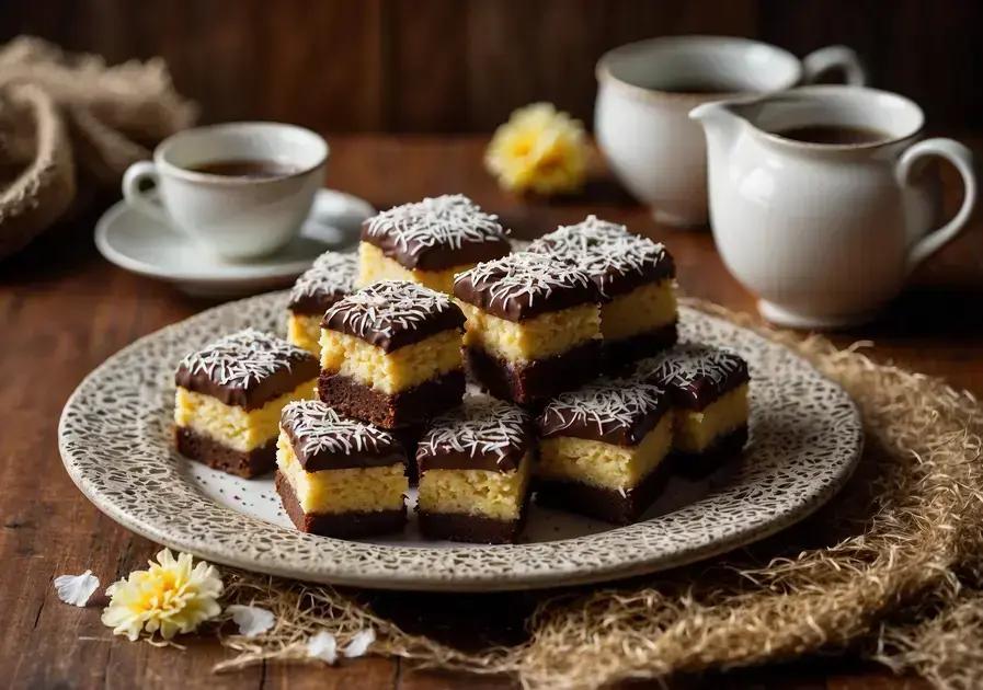Bolo Lamington australiano