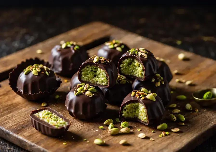 bombom de pistache low carb