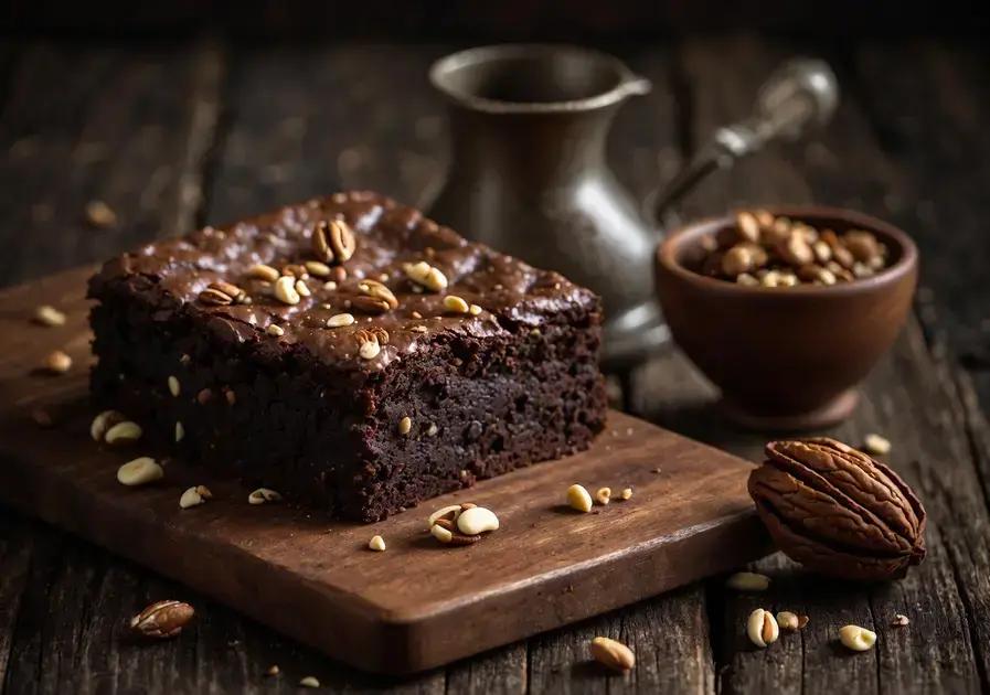 Brownie com casquinha crocante e interior cremoso