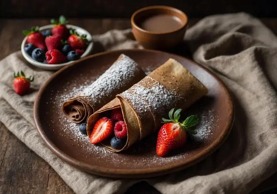 crêpe de chocolate saudável