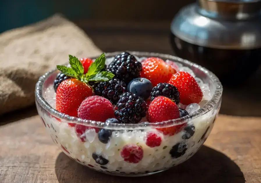 sagu de frutas saudável