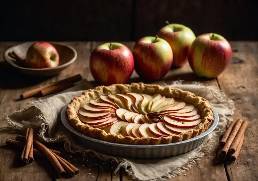 tarte de maçã low carb