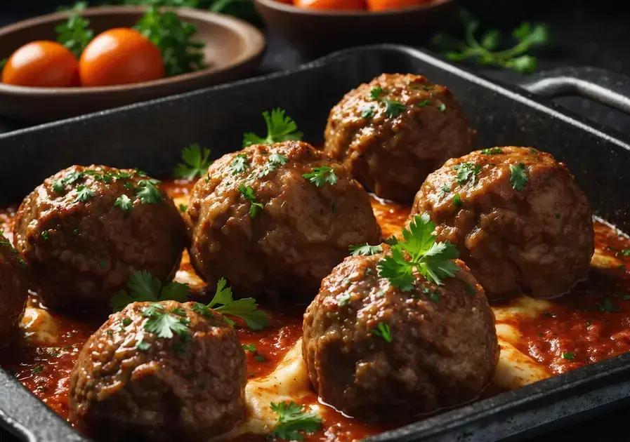 bolinhos de carne moída assados