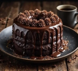 Bolo Simples de Chocolate com Cobertura e Granulado: Receita Caseira Fofinha, Rápida e Irresistível para o Café da Tarde