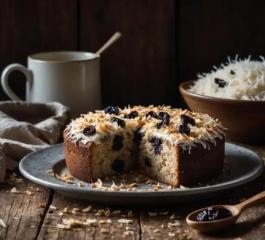Bolo de Coco com Ameixa: Receita Caseira Fácil, Sem Glúten e com Sabor de Festa!