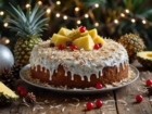 Bolo de Natal com Ananás e Coco: Receita Passo a Passo + Versões Saudáveis (Sem Glúten, Low Carb e Fit)