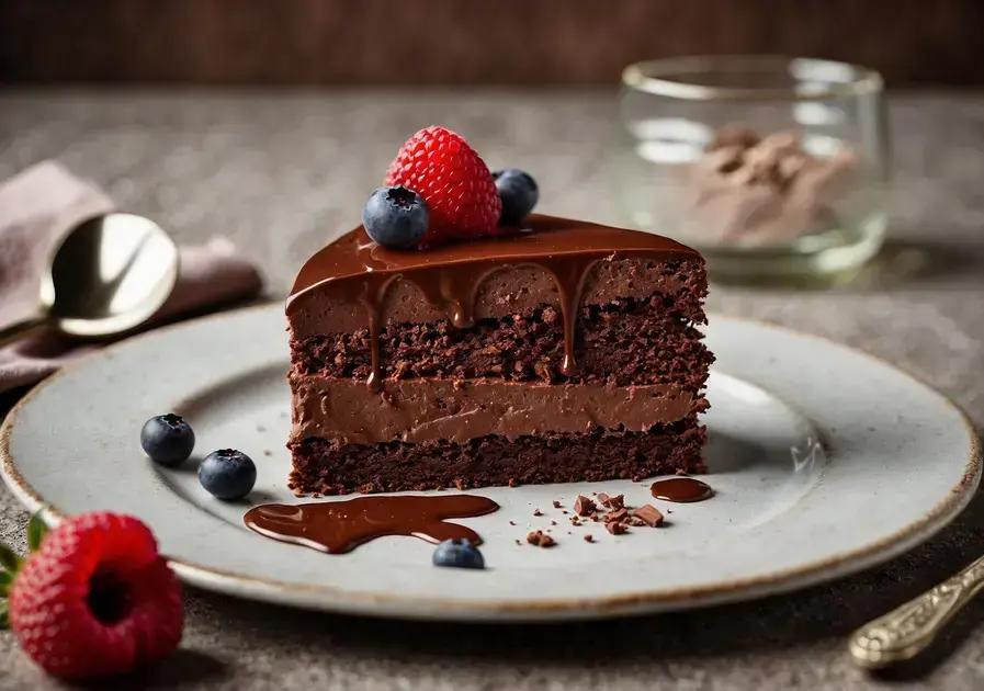 bolo mousse de chocolate