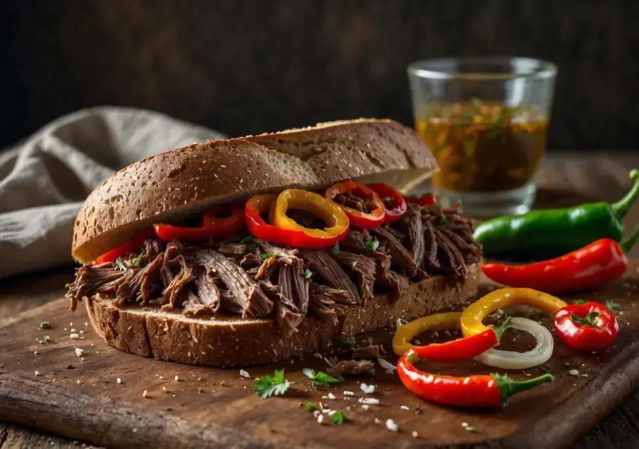 carne louca para sanduíche