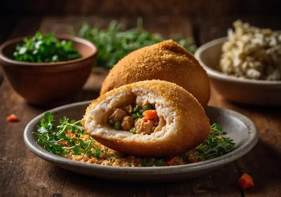 coxinha cremosa com recheio de requeijão