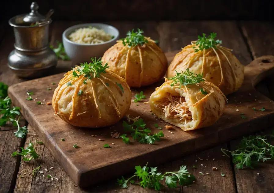 pasteizinhos fit de batata com frango