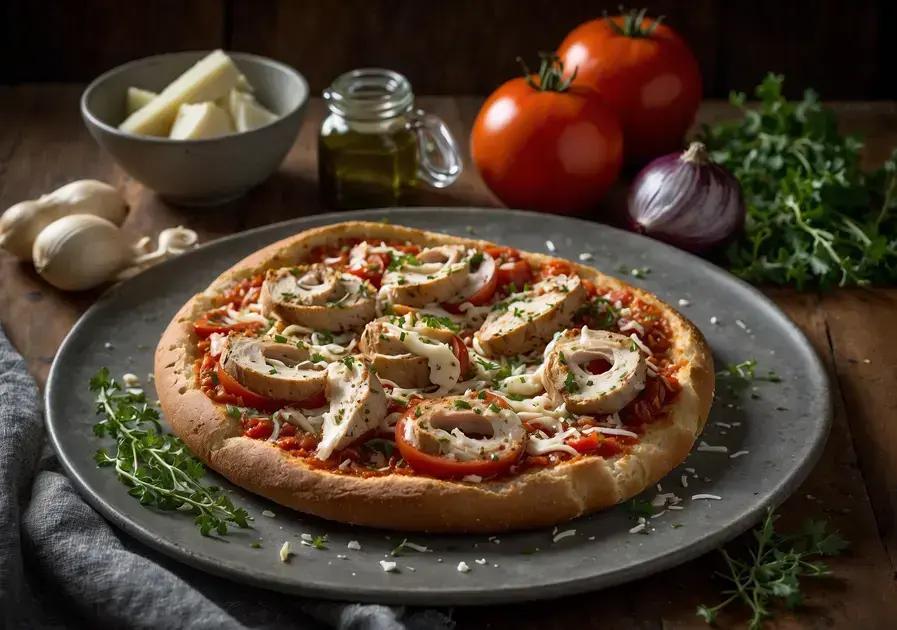 pizza de pão de forma