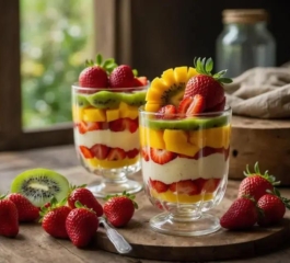 Sobremesa Cremosa de Gelatina com Frutas: Receita Saudável, Sem Açúcar e Pronta em Minutos!