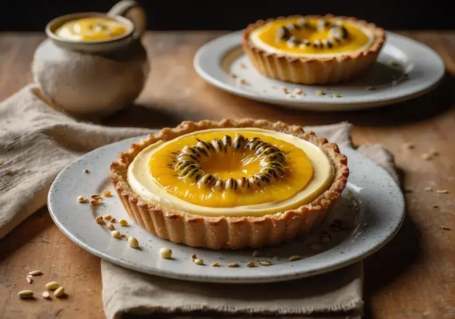 torta cremosa de maracujá com chocolate branco