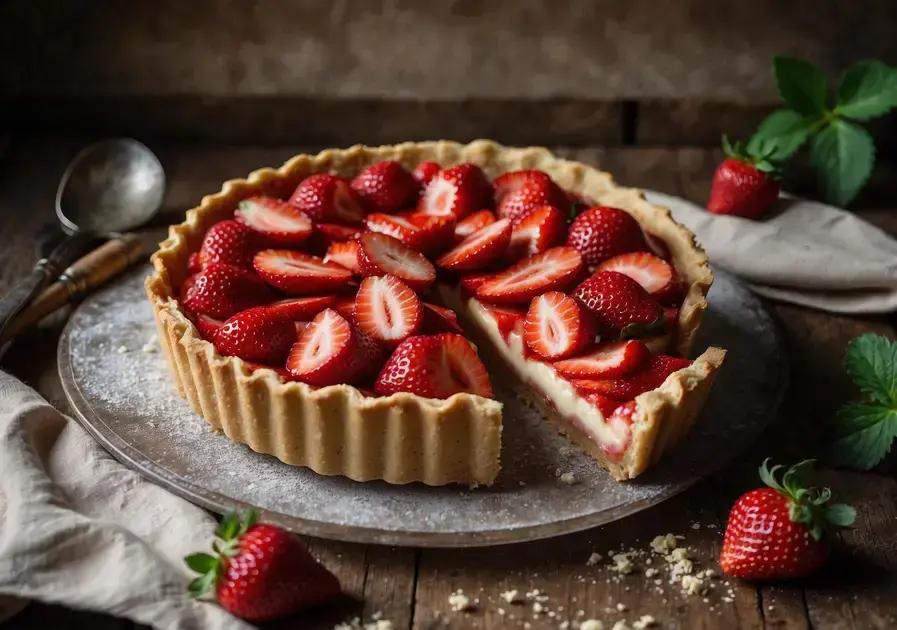 Torta dos sonhos com morango e chocolate branco trufado